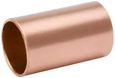 Mueller W-61903 Wrot Copper Coupling Without Stop 1/2 Inch Plumbing Fitting