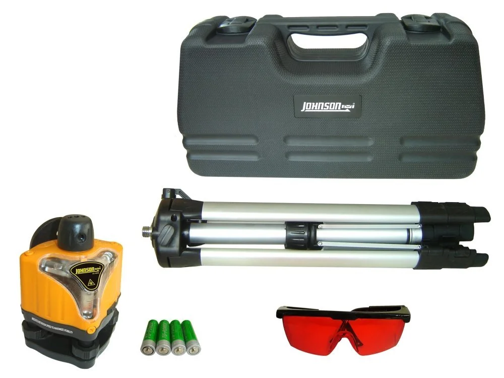 Self-Leveling Cross-Line Laser Level Kit Construction and Remodeling Johnson Level