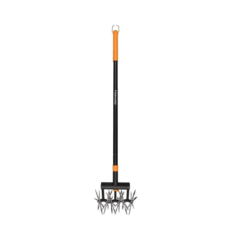 Fiskars 98966935 Extendable Rotary Cultivator Steel Handle 40-60 Inches
