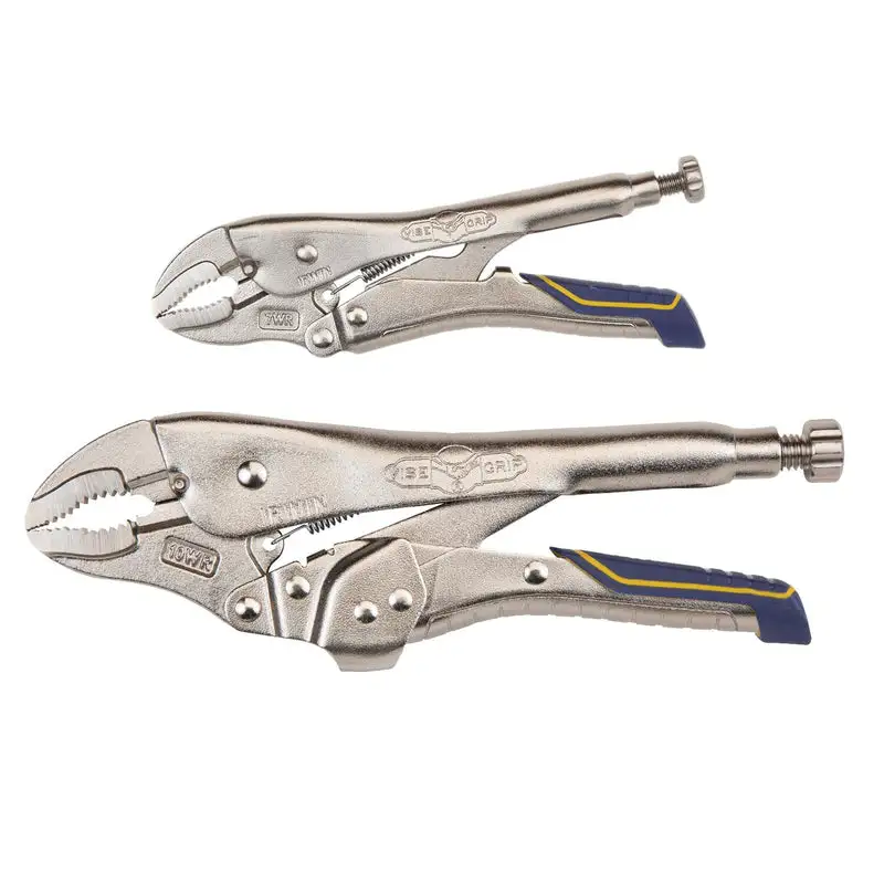 Irwin Vise Grip 2 Piece Curved Jaw Pliers Set Gripping and Bending