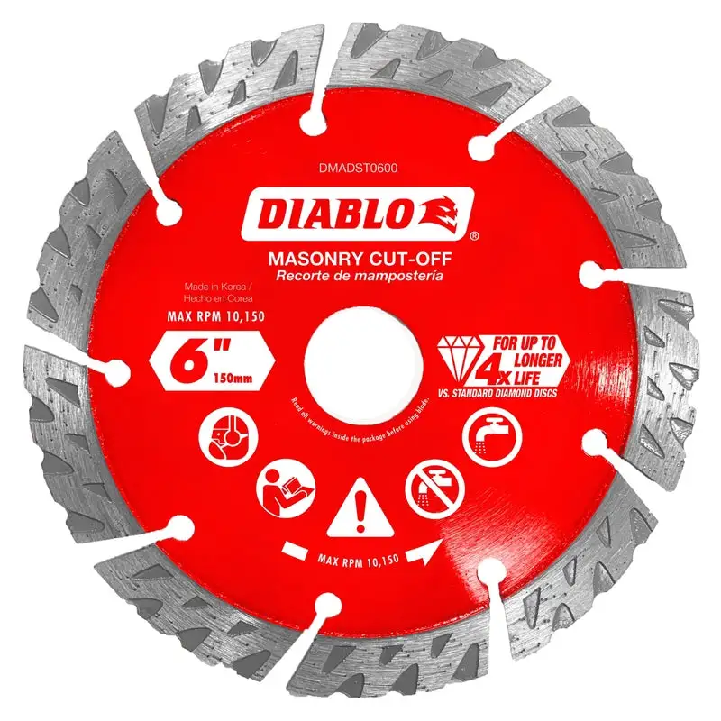 Diablo 6 . D X 7/8 . Diamond Segmented Turbo Masonry Cut-Off Disc