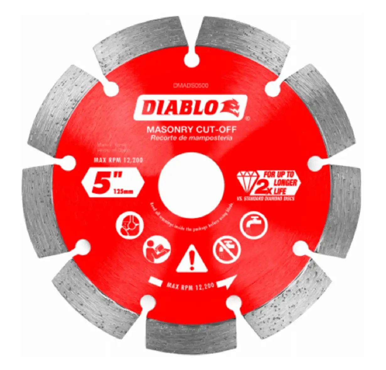 Diablo DMADS0500 5 Inch Diamond Segmented Cut-Off Disc Metal and Steel