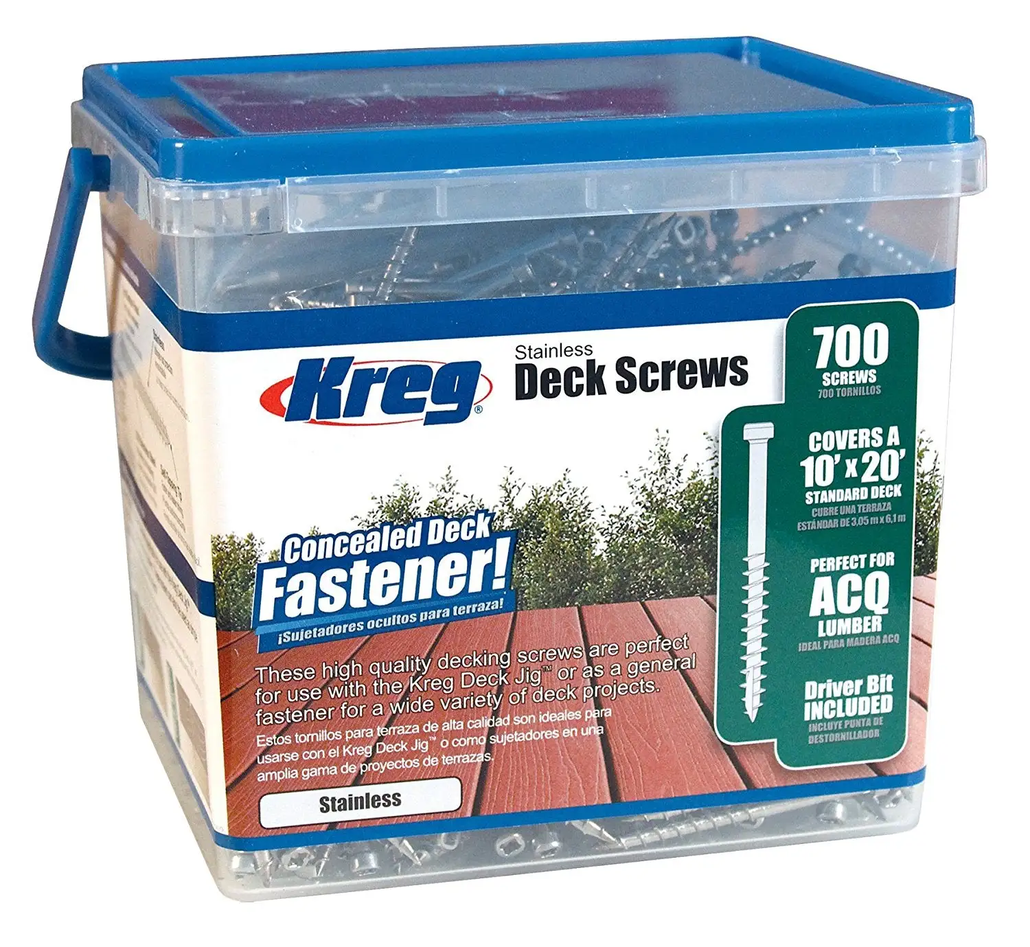Kreg SDK-C2SS-700 Stainless Steel Deck Screw #8 Coarse 2 700-Count