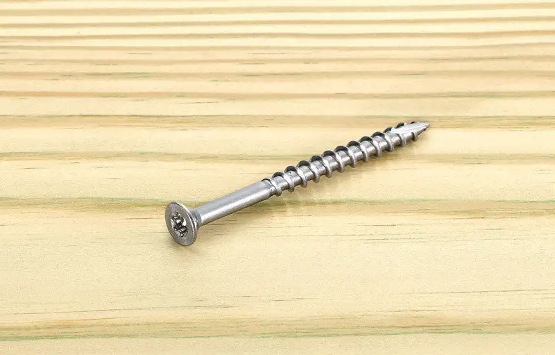Starborn Deckfast No. 10x3 Inch Silver Star Flat Head Deck Screws 1500 Pack Wood Deck Construction