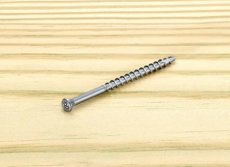 Starborn Deckfast No. 8 X 2-1/2 . L Silver Star Trim Head Deck Screws 250 Pack