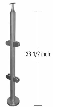 IPR1.66S42L316 Round Stain-free Steel 42" Inline SS316