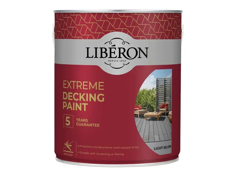 Liberon Extreme Decking Paint Light Sterling 2.5 litre