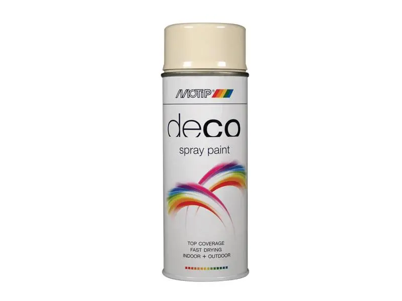 MOTIP Deco Spray Paint High Gloss RAL 1013 Oyster Chalk 400ml