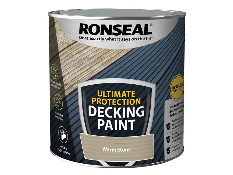 Ronseal Definitive Protection Decking Paint Warm Stone 2.5 litre