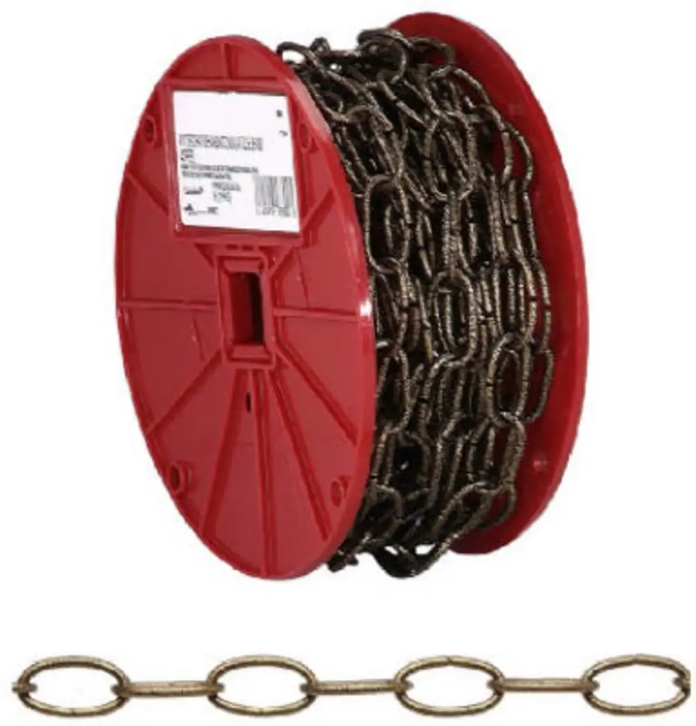 Campbell #10 Decorative Chain, 40-Foot Length, Ideal Hanging Planters, Lighting, and Crafts