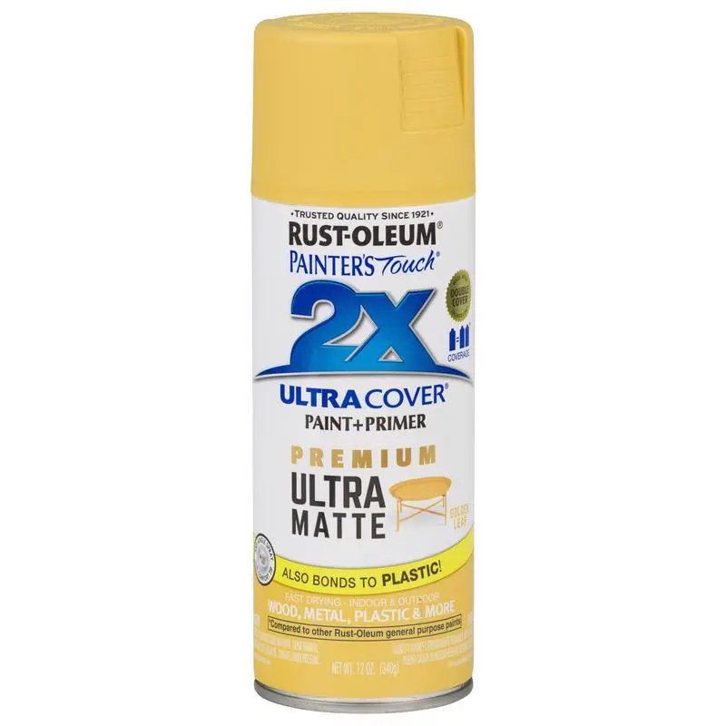 Rust-Oleum Painter's Touch 2X Ultra Cover Ultra Matte Golden Leaf Spray Paint 12 oz Pack 6