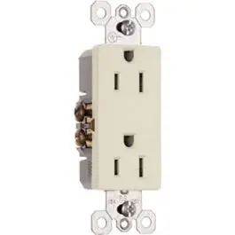 15A/125V Premium Light Almond Decorator Outlet Home and Office Legrand - Pass u0026 Seymour