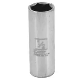 1/4-Inch Drive 1/2-Inch 6-Point Deep Socket Automotive Repairs Master Mechanic
