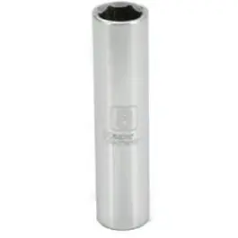 Metric Deep Well Socket 6-Point 1/4-Inch Drive 8mm Durable Tool Master Mechanic