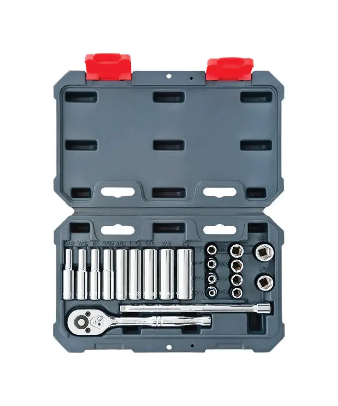 Crescent 10-Piece 1/4-Inch Drive Metric 6-Point Deep Well Socket Set
