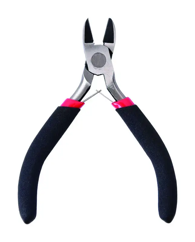 Home Plus 3 . Carbon Steel Diagonal Pliers Black/Red 1 pk Pack 18