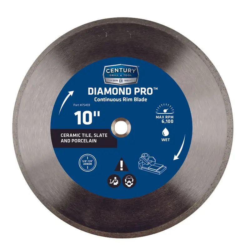 Century Drill & Tool 10 . D Diamond Continuous Rim Diamond Saw Blade