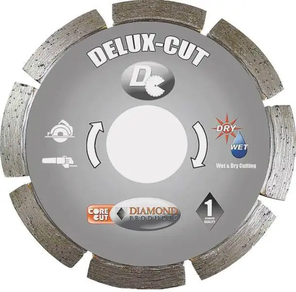 Diamond Products 22783 Delux-Cut Saw Blades 6 Inch x 0.080 Inch x 7/8 Inch Precision Cutting