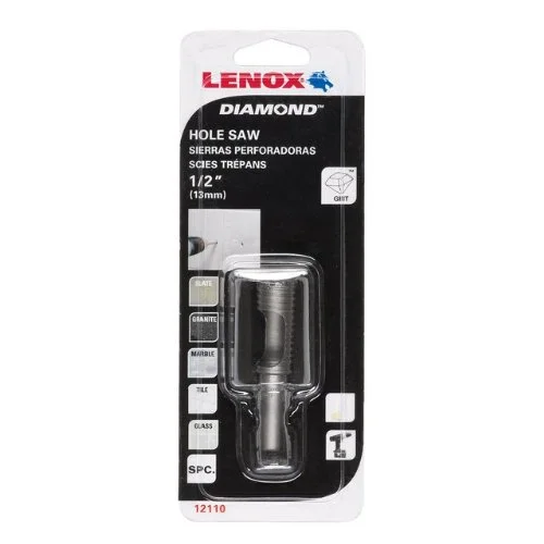 Lenox 121108DGDS 1/2-Inch Diamond Hole Saw One-Piece Design
