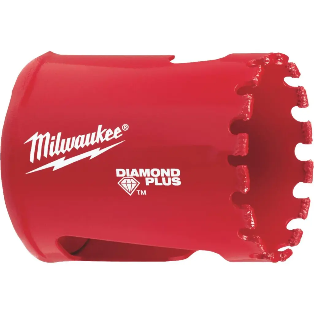 Milwaukee Diamond Plus 1-1/2 Inch Diamond Grit Hole Saw Masonry