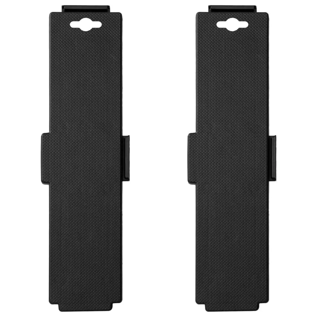 Moving Dollies 4 Wheels 2 pcs Black Polypropylene 374.8 lb Capacity