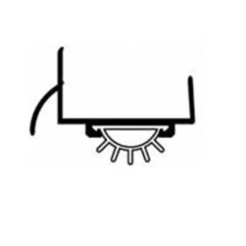 M-D Building 69539 Door Bottom Cap U Mill 36-Inch Door Sealing