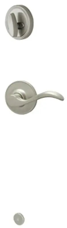 Schlage J Series JH59SEV619LH Handleset Interior Trim, Wave, All-metal, Satin Nickel, Lever Handle, 3 Grade, Mechanical Lock