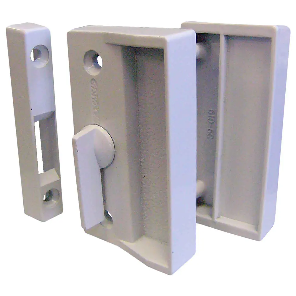 Screen Door Latch Set, Chalk