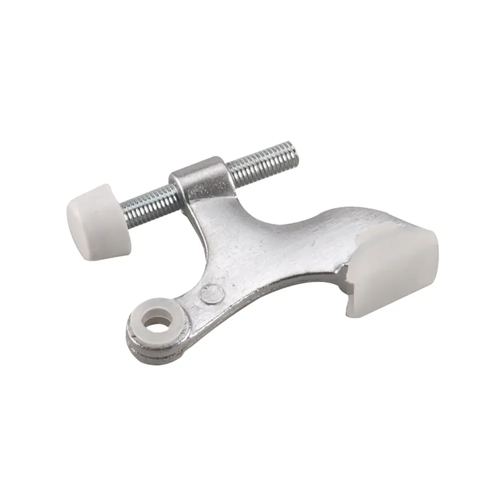 Heavy-Duty Hinge Pin Door Stop, Matte Chrome
