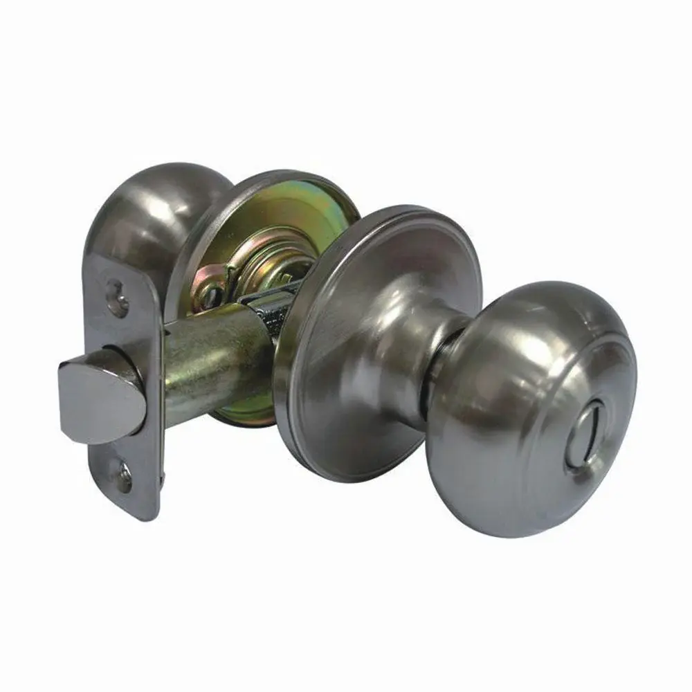 Passage Door Privacy Fancy Mushroom Privacy Satin Nickel Knob Damaged Box