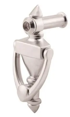 Prime-Line Satin Nickel Door Knocker 160-Degree *DAMAGED BOX* Strike Plate