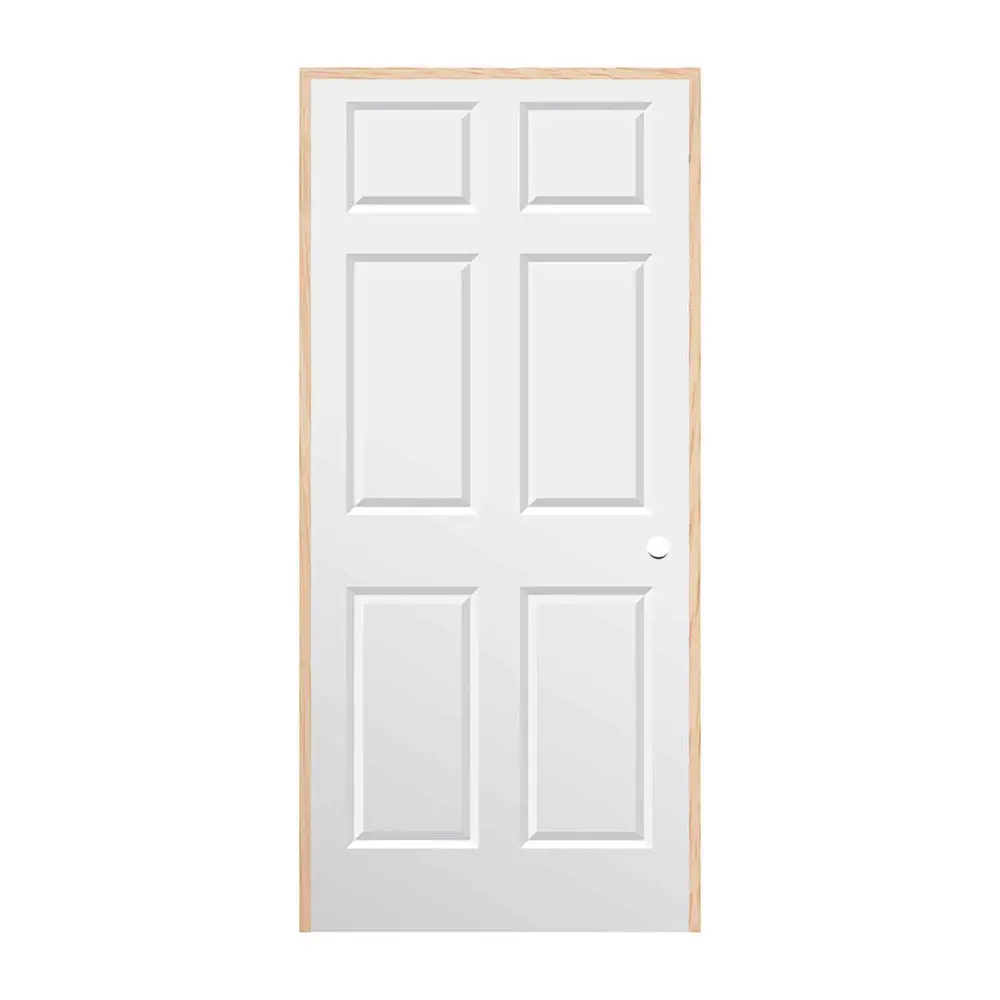 Conmore Preassembled Interior Hollow Core Door Left Opening Pulling and 4-9/16" Frame, 32"