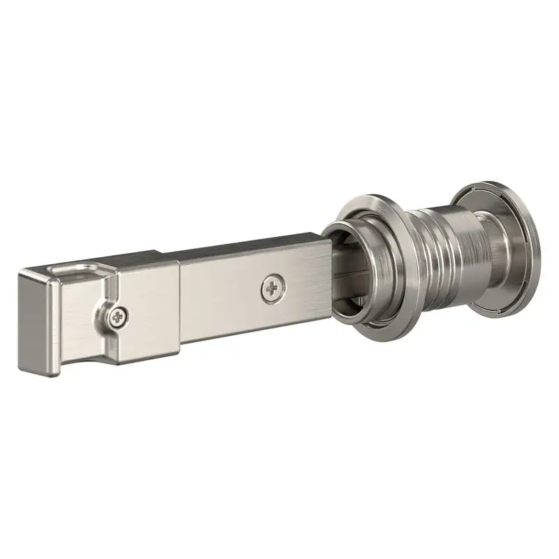 National Hardware Satin Nickel Steel Zinc Sliding Door Lock Secure