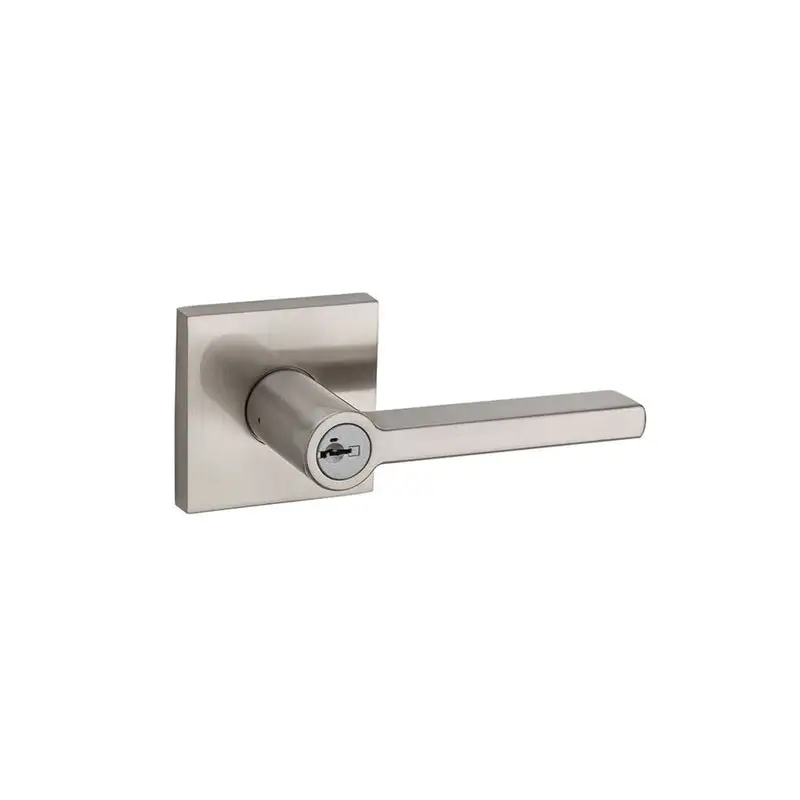Kwikset SmartKey Halifax Satin Nickel Entry Lockset KW1 1-3/4