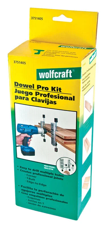 Wolfcraft Aluminum Silver Doweling Jig 1-1/4 Inches 67 Piece Set