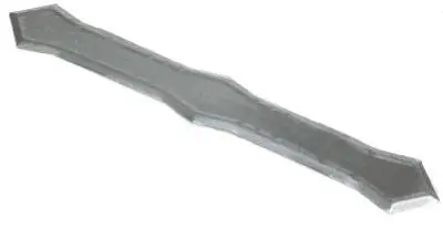 Amerimax 0.25x2x13 Inch White Galvanized Steel Downspout Band Pack 50