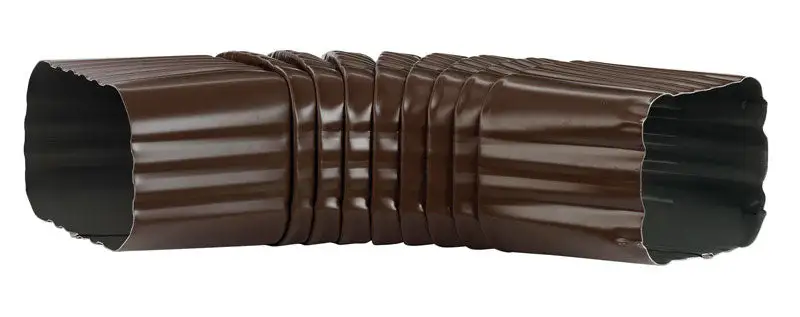 Amerimax 2 H x 3 W x 9 L Brown Aluminum B Downspout Elbow Pack 15