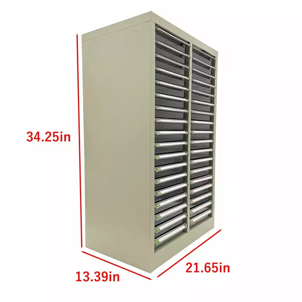 36 Drawers Parts Cabinet Bolt and Nut Tool Storage Cabinet File Organizer Techtongda