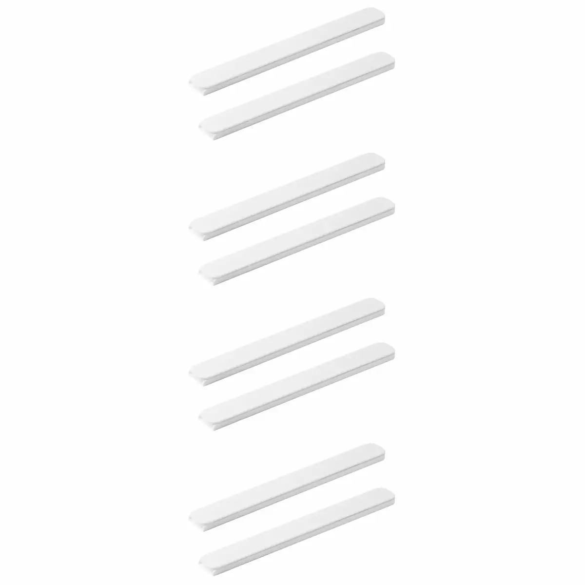 White Telescopic Drawer Slides 4 Pairs Closet Vanity Desk Kitchen Cupboard FANN