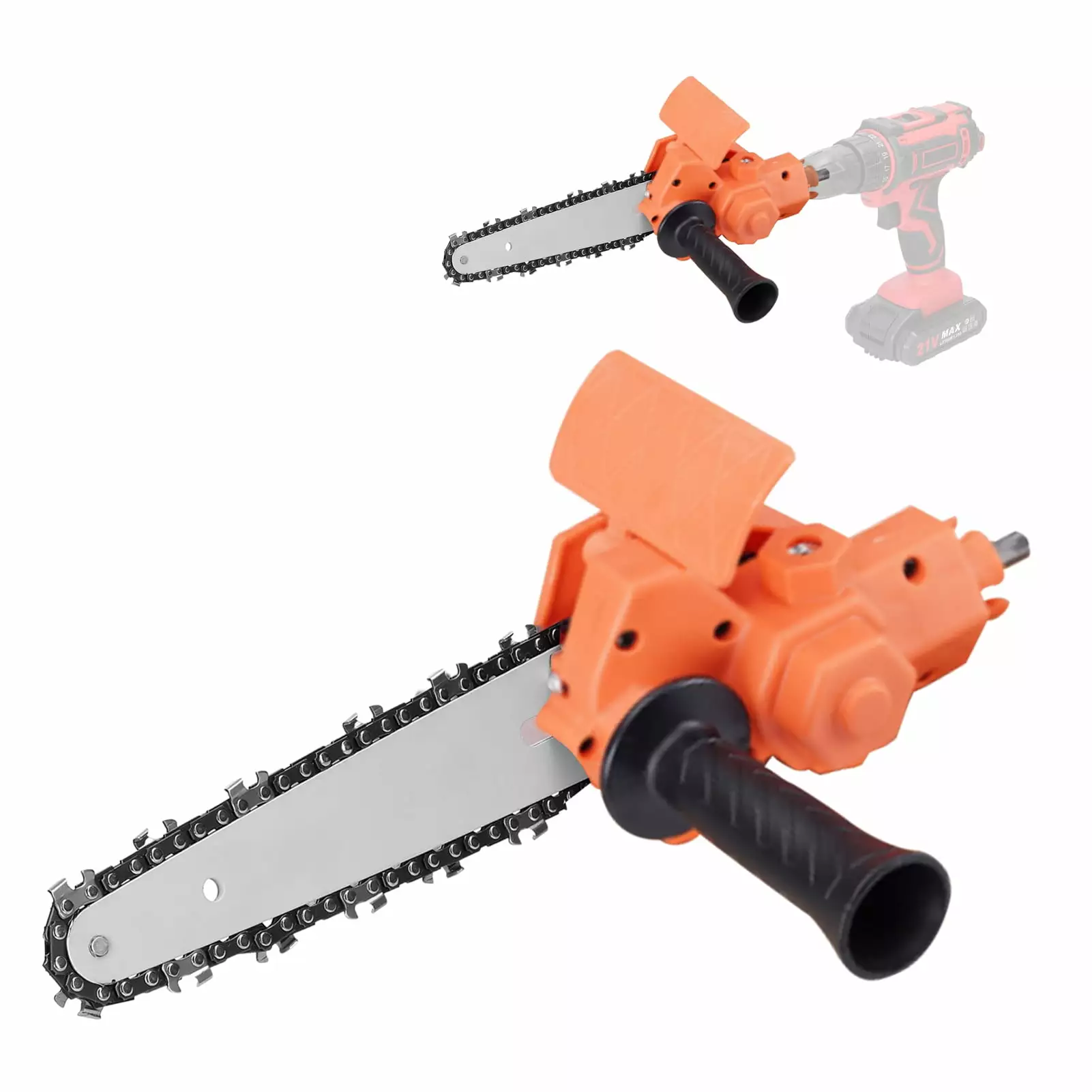 6 Inch Electric Drill Modified To Electric Chainsaw Tool Attachment Electric Chainsaws Accessory Practical Modification To...