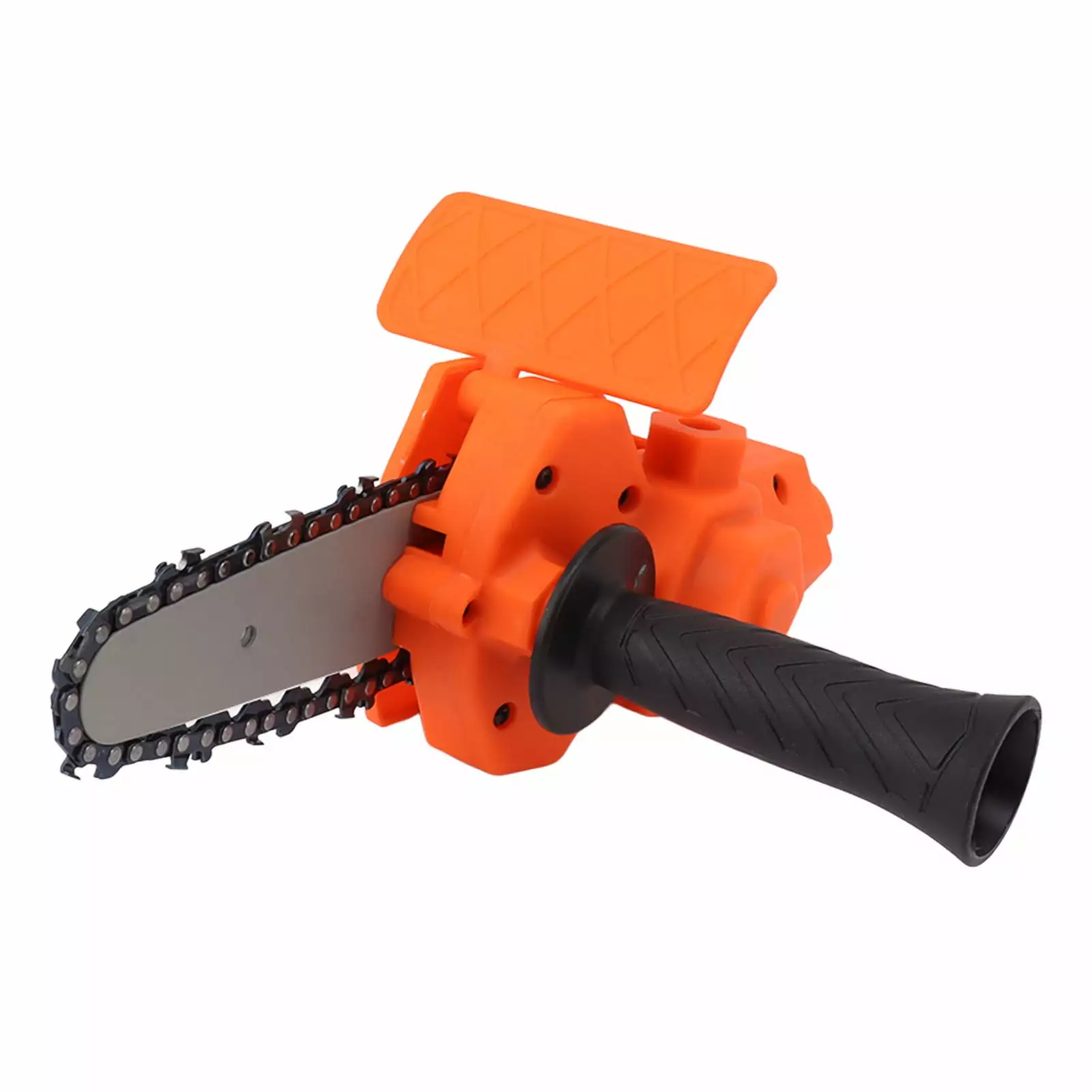 Cordless Electric Saw Conversion Head Modifyer Converting Electric Drill Into Electric Chain Saw 4 Inch Orange TaiYuanShiX...