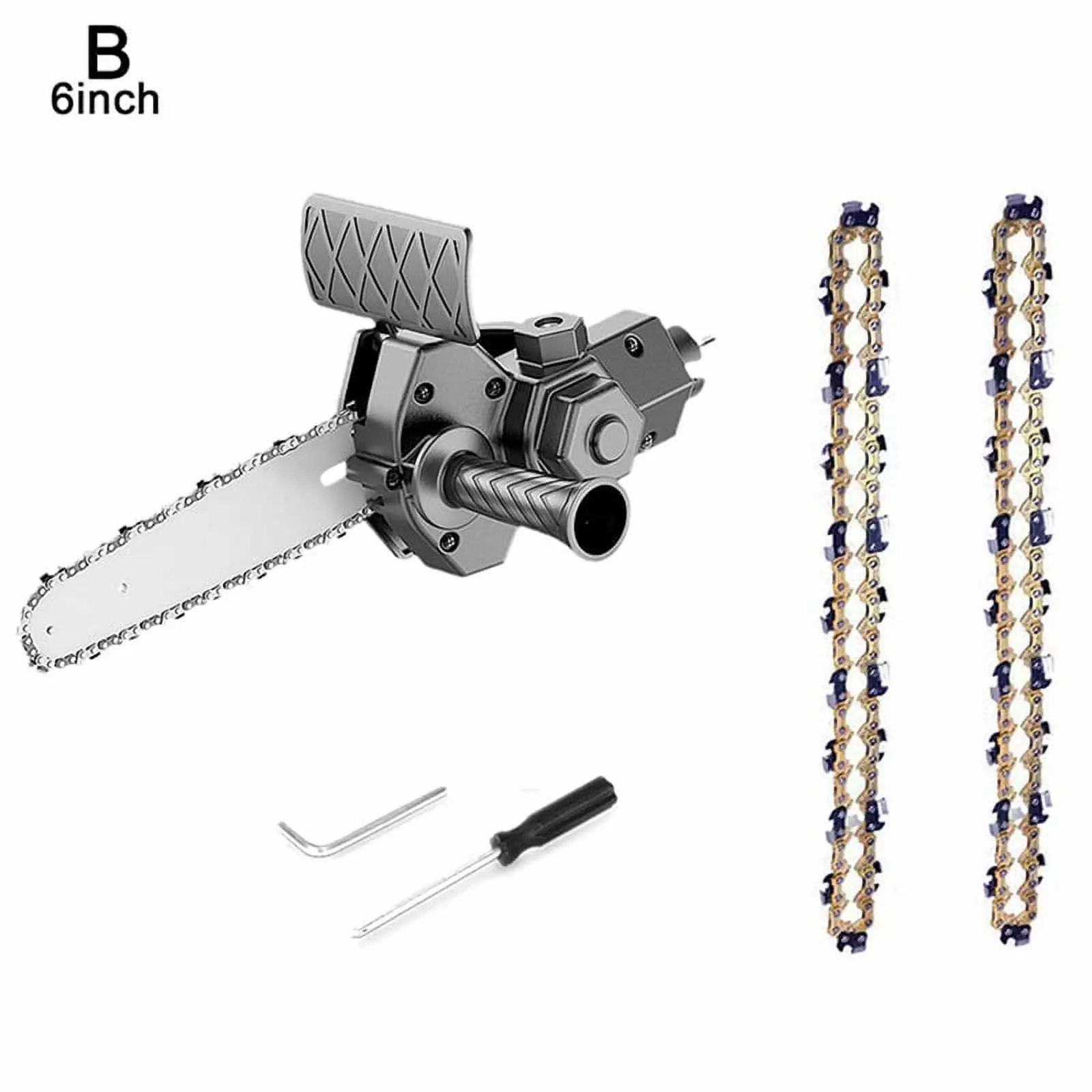 6 Inch Electric Drill Modified to Electric Chainsaw Modifyer Tool Travel-friendly Conversion Kits Woodworking Pruning Trjgtas