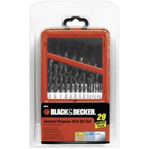 Black & Decker 15575 General Purpose Drill Bit Set 1/16-1/2 29-Piece
