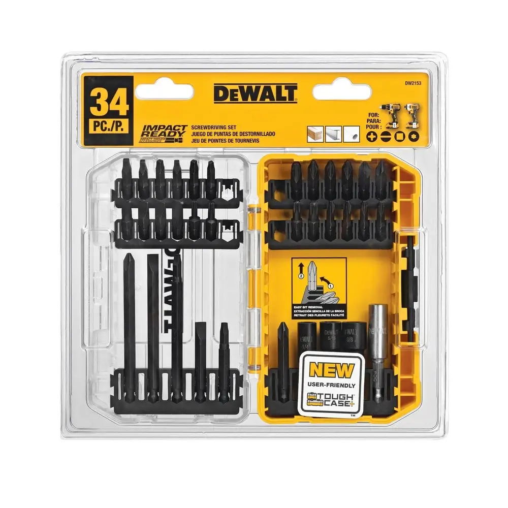 DeWalt DW2153 Impact Ready Drive Bit Set Steel Construction