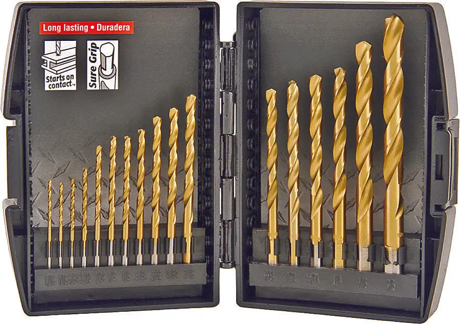 Vulcan 871570OR Carded Drill Bit Set 1/16 - 3/8 Inch 17 Piece