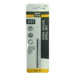 #37 2-1/2 Inch Wire Gauge Drill Bit Black Oxide Precision Drilling Master Mechanic