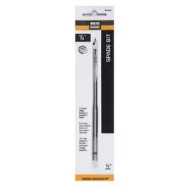 Power Drill Wood-Boring Bit Spade 1/4-Inch Fast Drilling Master Mechanic