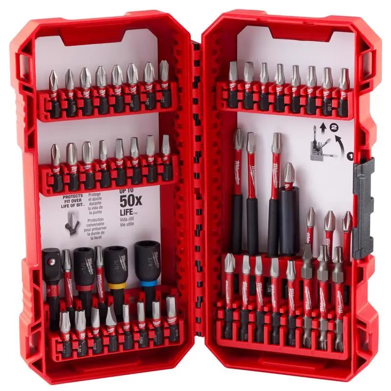 Milwaukee Shockwave Drill and Driver Bit Set Alloy Steel 54 Piece Comprehensive Kit