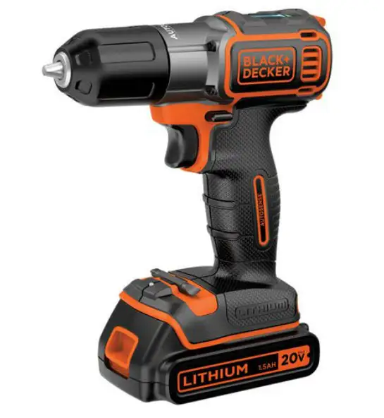 Black & Decker BDCDE120C 20V Max Lithium Drill Driver Autosense Technology