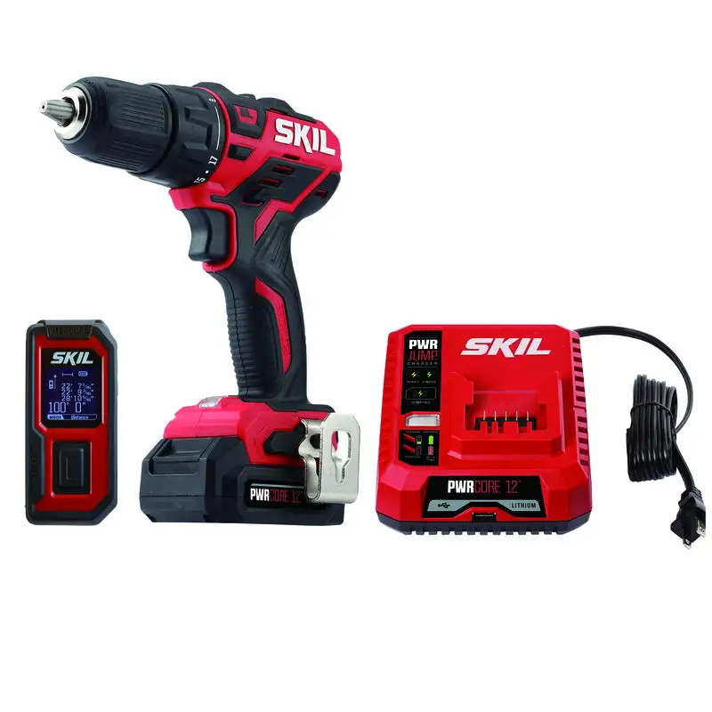 SKIL 12V PWR CORE Cordless Brushless 2-Tool Drill Driver and Laser Measure Kit